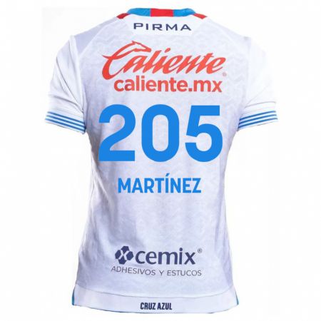 Kandiny Heren César Martínez #205 Wit Blauw Uitshirt Uittenue 2024/25 T-Shirt