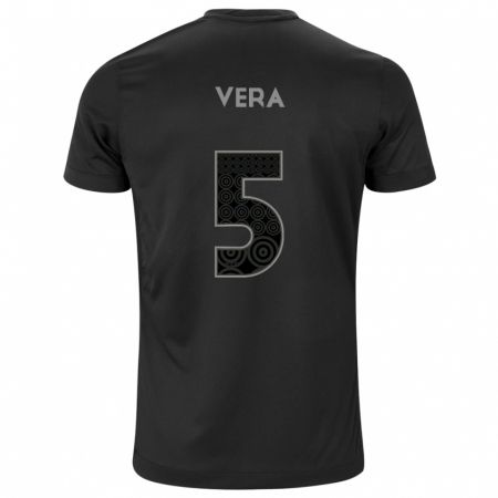 Kandiny Uomo Maglia Fausto Vera #5 Nero Kit Gara Away 2024/25 Maglietta