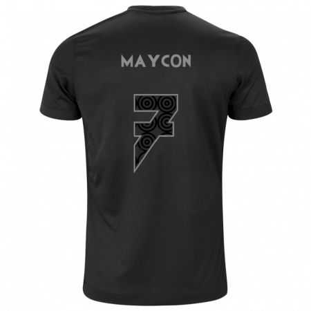 Kandiny Herren Maycon #7 Schwarz Auswärtstrikot Trikot 2024/25 T-Shirt Österreich