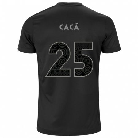 Kandiny Uomo Maglia Cacá #25 Nero Kit Gara Away 2024/25 Maglietta