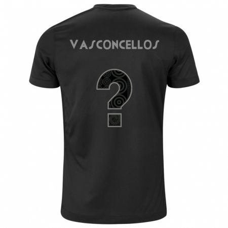 Kandiny Heren Cauã Vasconcellos #0 Zwart Uitshirt Uittenue 2024/25 T-Shirt