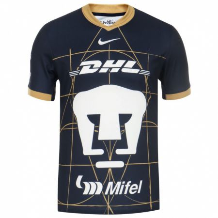 Kandiny Heren Dania Padilla #8 Obsidiaan Goud Wit Uitshirt Uittenue 2024/25 T-Shirt