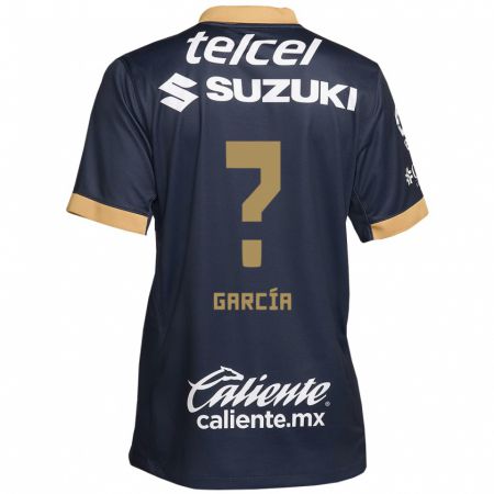 Kandiny Herren Stanley García #0 Obsidian Gold Weiß Auswärtstrikot Trikot 2024/25 T-Shirt Österreich