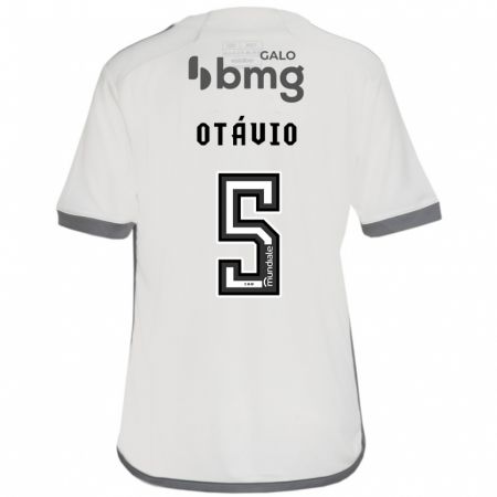 Kandiny Hombre Camiseta Otávio #5 Blanquecino 2ª Equipación 2024/25 La Camisa