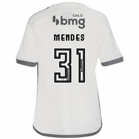 Kandiny Heren Matheus Mendes #31 Gebroken Wit Uitshirt Uittenue 2024/25 T-Shirt