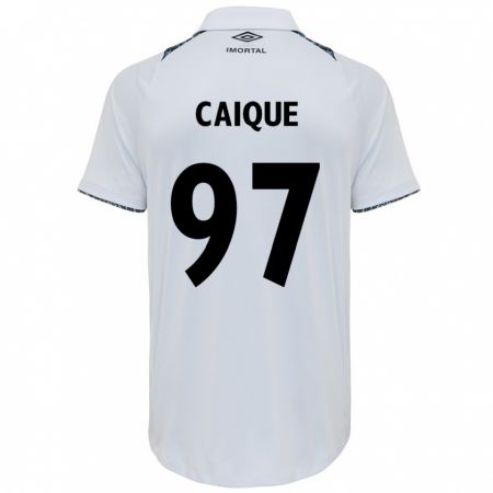 Kandiny Uomo Maglia Caíque #97 Bianco Blu Kit Gara Away 2024/25 Maglietta