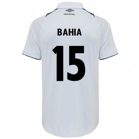 Kandiny Hombre Camiseta Raíssa Bahia #15 Blanco Azul 2ª Equipación 2024/25 La Camisa