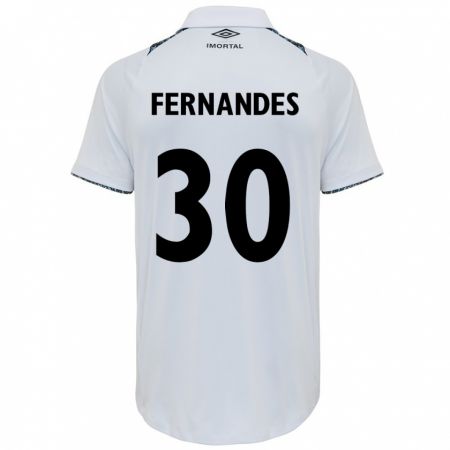 Kandiny Hombre Camiseta Raquel Fernandes #30 Blanco Azul 2ª Equipación 2024/25 La Camisa