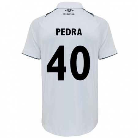 Kandiny Uomo Maglia Duda Pedra #40 Bianco Blu Kit Gara Away 2024/25 Maglietta