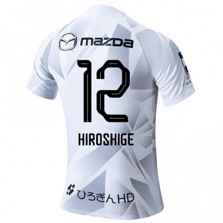 Kandiny Uomo Maglia Soma Hiroshige #12 Bianco Grigio Nero Kit Gara Away 2024/25 Maglietta