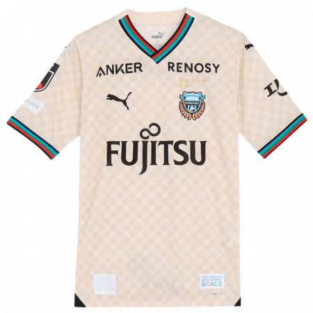 Kandiny Uomo Maglia Ten Miyagi #24 Bianco Grigio Kit Gara Away 2024/25 Maglietta