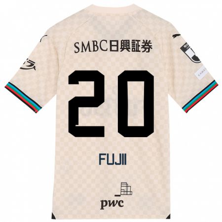 Kandiny Uomo Maglia Rensuke Fujii #20 Bianco Grigio Kit Gara Away 2024/25 Maglietta