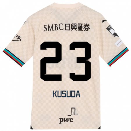 Kandiny Uomo Maglia Haruki Kusuda #23 Bianco Grigio Kit Gara Away 2024/25 Maglietta