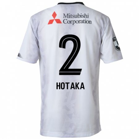 Kandiny Uomo Maglia Hotaka Nakamura #2 Bianco Nero Kit Gara Away 2024/25 Maglietta