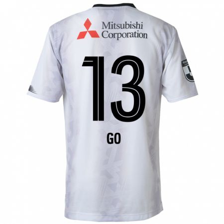 Kandiny Uomo Maglia Go Hatano #13 Bianco Nero Kit Gara Away 2024/25 Maglietta