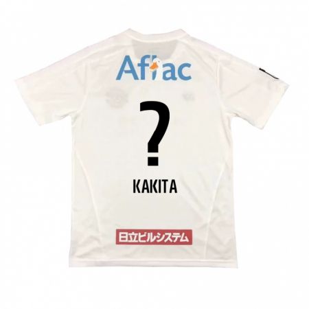 Kandiny Heren Yuki Kakita #0 Wit Zwart Uitshirt Uittenue 2024/25 T-Shirt