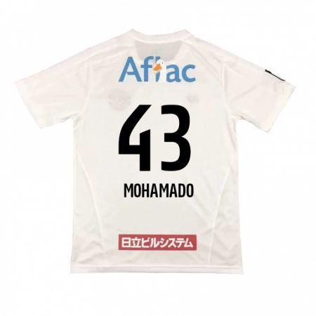 Kandiny Uomo Maglia Faruzansana Mohamado #43 Bianco Nero Kit Gara Away 2024/25 Maglietta