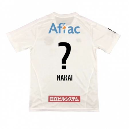 Kandiny Uomo Maglia Yamato Nakai #0 Bianco Nero Kit Gara Away 2024/25 Maglietta