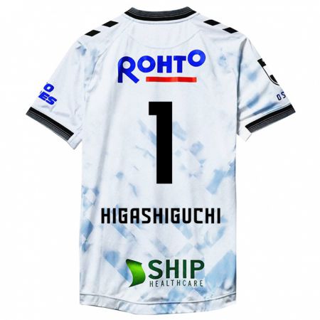 Kandiny Uomo Maglia Masaaki Higashiguchi #1 Bianco Nero Kit Gara Away 2024/25 Maglietta