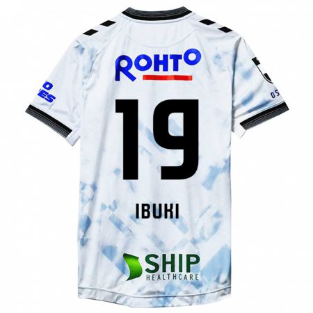 Kandiny Uomo Maglia Ibuki Konno #19 Bianco Nero Kit Gara Away 2024/25 Maglietta