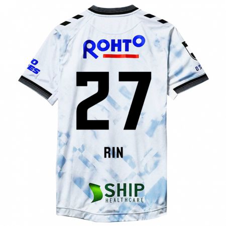 Kandiny Uomo Maglia Rin Mito #27 Bianco Nero Kit Gara Away 2024/25 Maglietta