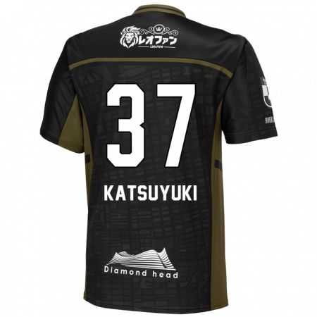 Kandiny Uomo Maglia Katsuyuki Tanaka #37 Nero Verde Kit Gara Away 2024/25 Maglietta