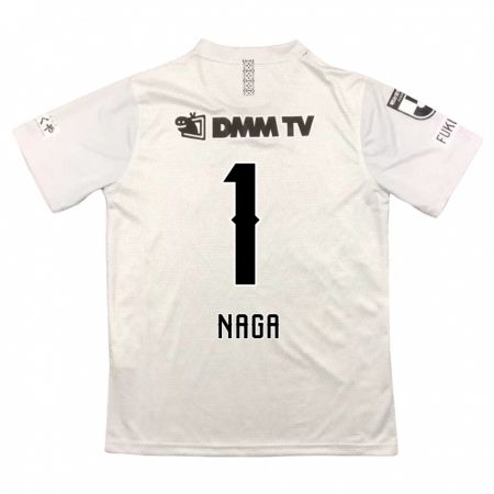 Kandiny Heren Takumi Nagaishi #1 Grijs Zwart Uitshirt Uittenue 2024/25 T-Shirt