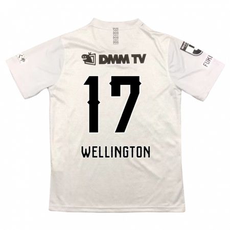 Kandiny Hombre Camiseta Wellington #17 Gris Negro 2ª Equipación 2024/25 La Camisa