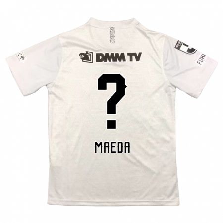 Kandiny Uomo Maglia Ichika Maeda #0 Grigio Nero Kit Gara Away 2024/25 Maglietta