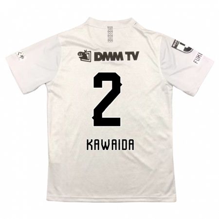 Kandiny Uomo Maglia Ryoya Kawaida #2 Grigio Nero Kit Gara Away 2024/25 Maglietta