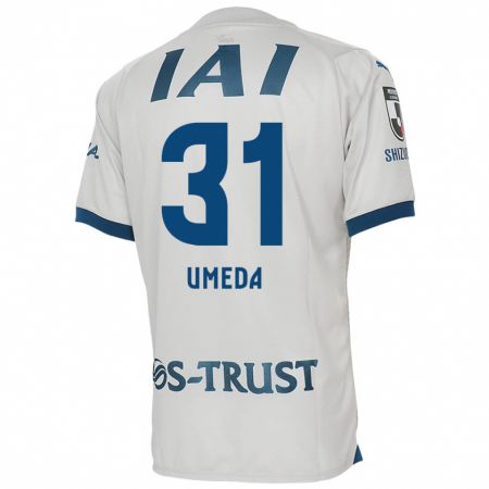 Kandiny Herren Togo Umeda #31 Weiß Blau Auswärtstrikot Trikot 2024/25 T-Shirt Österreich