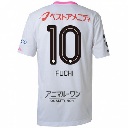 Kandiny Hombre Camiseta Fuchi Honda #10 Blanco Azul Rosa 2ª Equipación 2024/25 La Camisa México