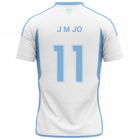 Kandiny Herren Min-Jae Jo #11 Weiß Blau Auswärtstrikot Trikot 2024/25 T-Shirt Österreich