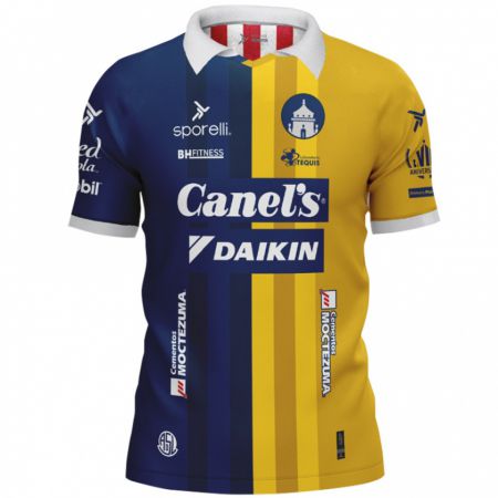 Kandiny Hombre Camiseta Léo Bonatini #9 Azul Amarillo 2ª Equipación 2024/25 La Camisa México