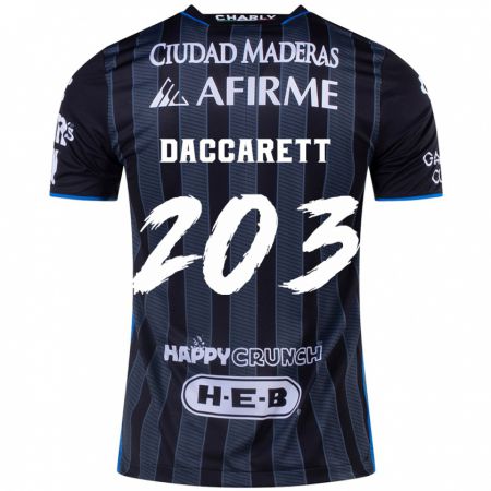 Kandiny Uomo Maglia Juan Daccarett #203 Bianco Nero Kit Gara Away 2024/25 Maglietta