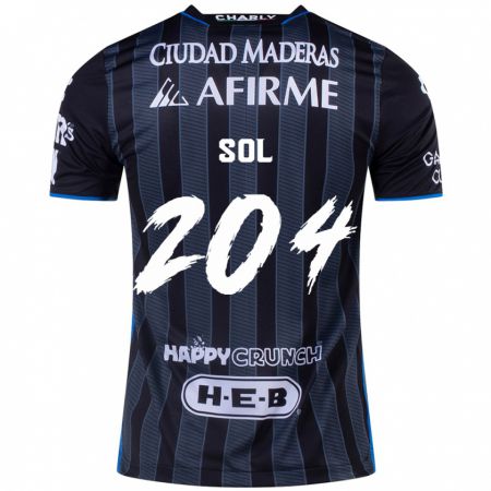 Kandiny Hombre Camiseta Martín Sol #204 Blanco Negro 2ª Equipación 2024/25 La Camisa