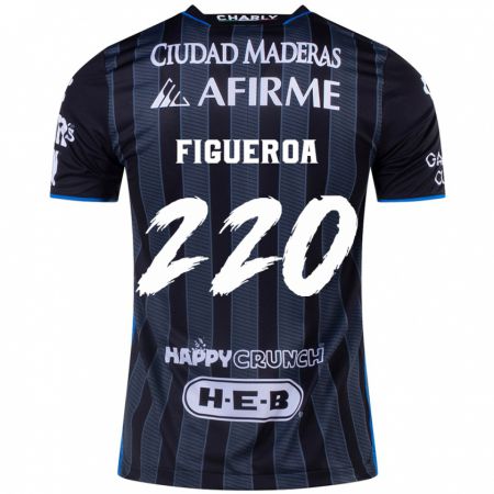 Kandiny Uomo Maglia Christopher Figueroa #220 Bianco Nero Kit Gara Away 2024/25 Maglietta