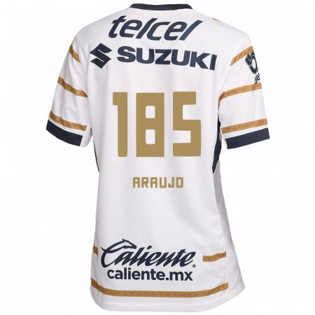 Kandiny Mujer Camiseta Andrés Araujo #185 Obsidiana Blanca 1ª Equipación 2024/25 La Camisa México