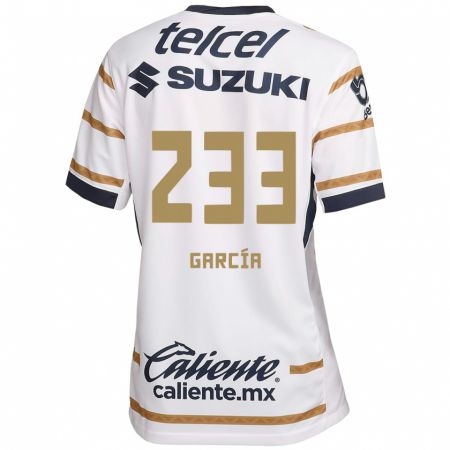 Kandiny Mujer Camiseta Carlos García #233 Obsidiana Blanca 1ª Equipación 2024/25 La Camisa México