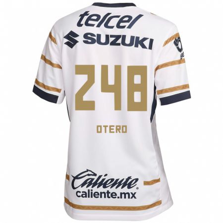 Kandiny Mujer Camiseta Jonathan Otero #248 Obsidiana Blanca 1ª Equipación 2024/25 La Camisa México