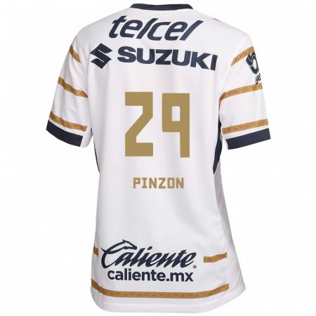 Kandiny Mujer Camiseta Liceth Pinzon #29 Obsidiana Blanca 1ª Equipación 2024/25 La Camisa México