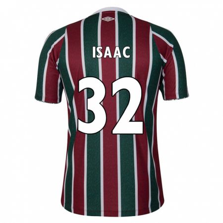 Kandiny Donna Maglia Isaac #32 Verde Marrone Bianco Kit Gara Home 2024/25 Maglietta