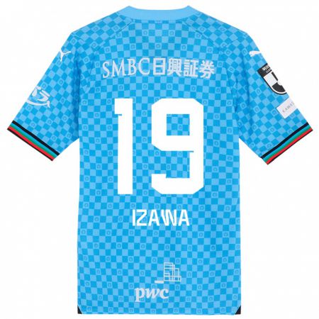 Kandiny Dames Haruki Izawa #19 Azuur Blauw Thuisshirt Thuistenue 2024/25 T-Shirt België