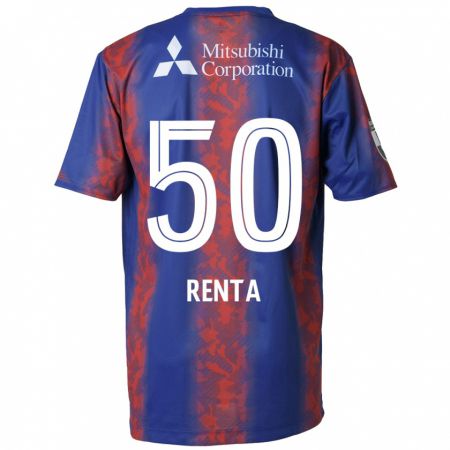 Kandiny Mujer Camiseta Renta Higashi #50 Azul Rojo 1ª Equipación 2024/25 La Camisa