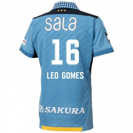 Kandiny Donna Maglia Léo Gomes #16 Blu Nero Kit Gara Home 2024/25 Maglietta