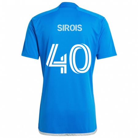 Kandiny Dames Jonathan Sirois #40 Blauw Wit Thuisshirt Thuistenue 2024/25 T-Shirt België