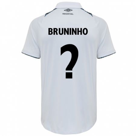 Kandiny Mujer Camiseta Bruninho #0 Blanco Azul 2ª Equipación 2024/25 La Camisa