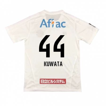 Kandiny Donna Maglia Taisei Kuwata #44 Bianco Nero Kit Gara Away 2024/25 Maglietta