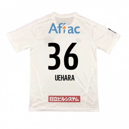 Kandiny Donna Maglia Reo Uehara #36 Bianco Nero Kit Gara Away 2024/25 Maglietta