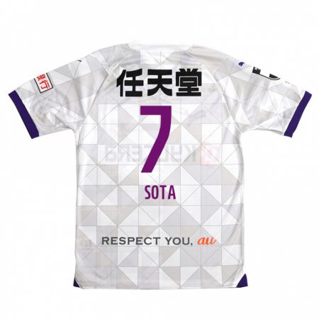 Kandiny Donna Maglia Sota Kawasaki #7 Bianco Viola Kit Gara Away 2024/25 Maglietta